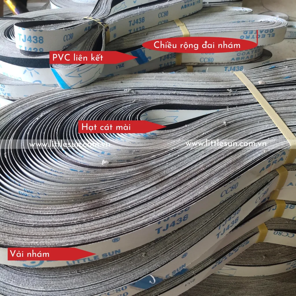 Cấu tạo đai nhám vòng